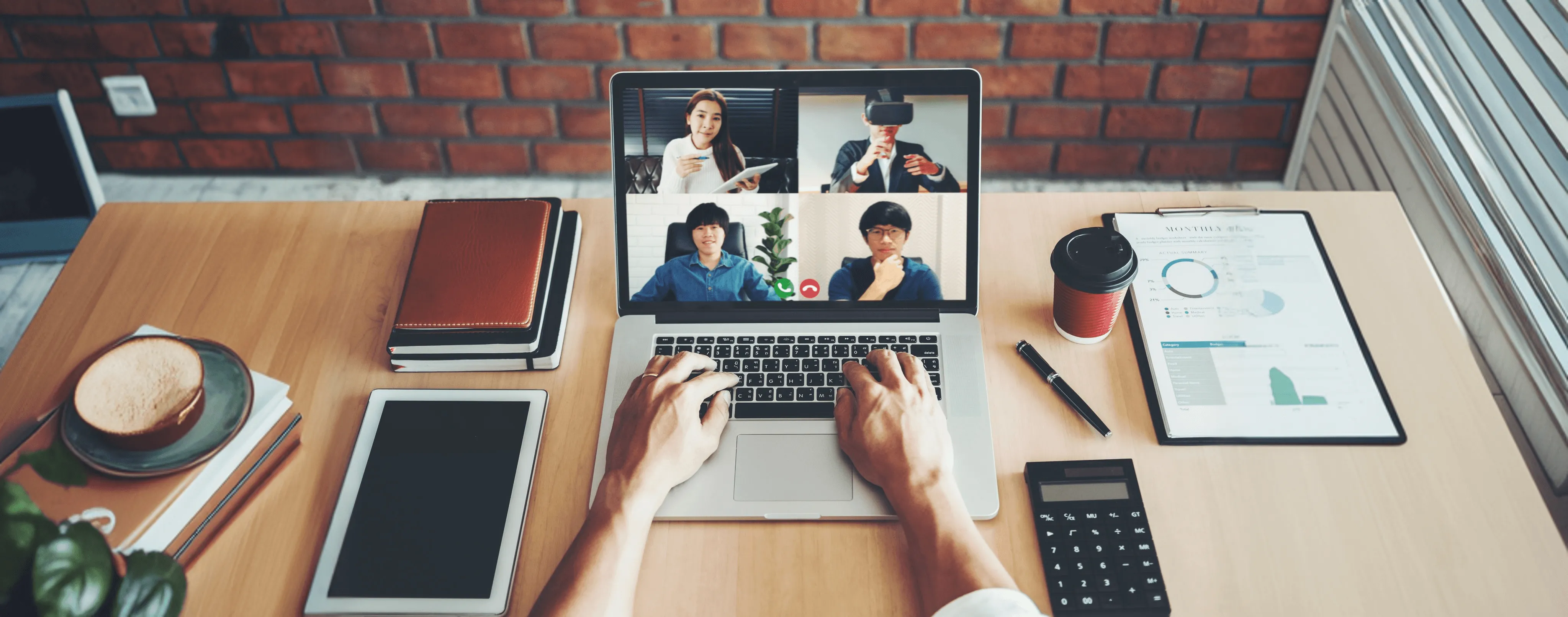 Hooman Digital team in a video conference meeting
